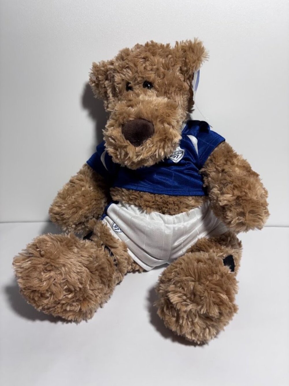 Build A Bear Brown Big Hug Bear 16" Plush W/ Soccer Outfit USA BABW 1997